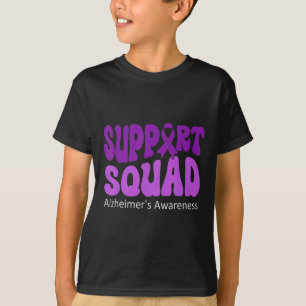 Groovy Support Squad Purple Ribbon Brain Heimerhei T-Shirt
