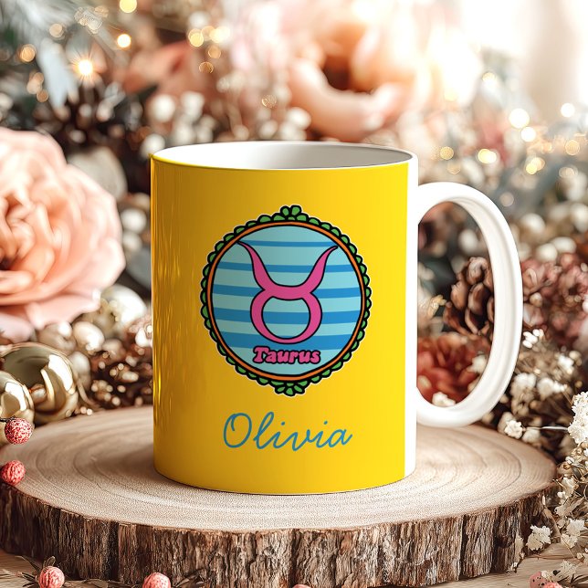 Groovy Taurus Custom Coffee Mug (Creator Uploaded)