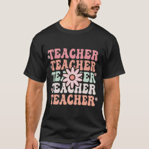Groovy Teacher Cute 70s Daisy Flower Retro T-Shirt