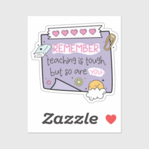 Groovy Teacher Quote Reminders Stickers
