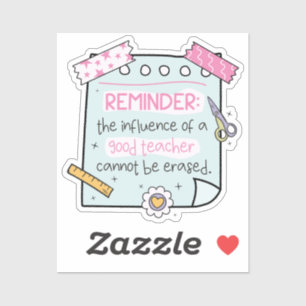 Groovy Teacher Quote Reminders Stickers