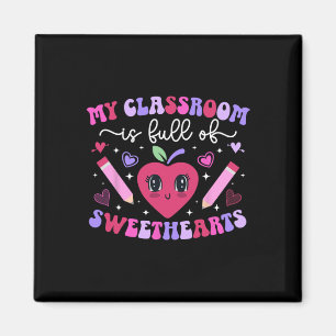 Groovy Teacher Valentine Teaching Valentines Day Magnet
