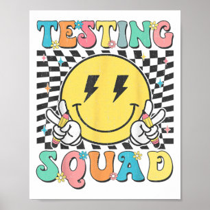 Groovy Test Day Testing Squad Motivation Teacher S Poster