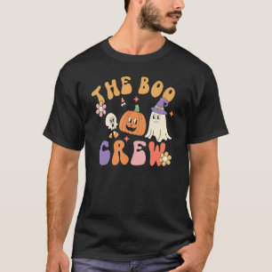 Groovy The Boo Crew Cute Ghost Pumpkin Halloween C T-Shirt