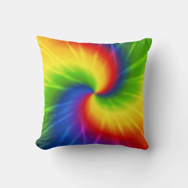 Groovy Tie Dye Cushion (Front)