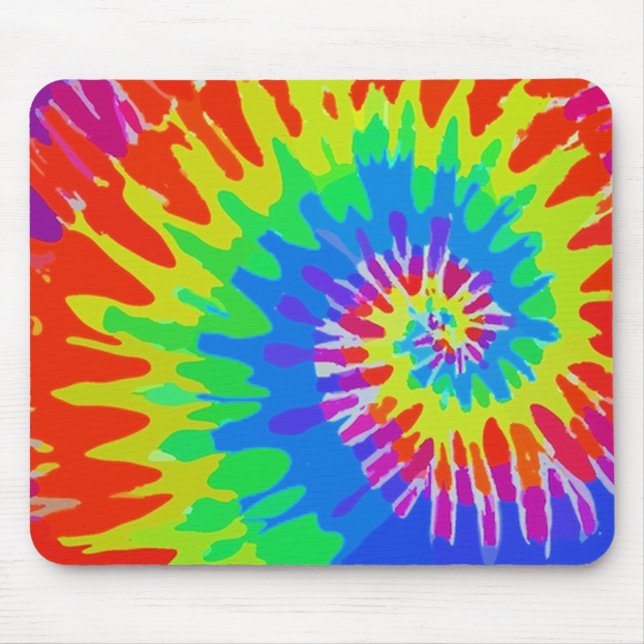 Groovy Tie-Dye Mousepad (Front)