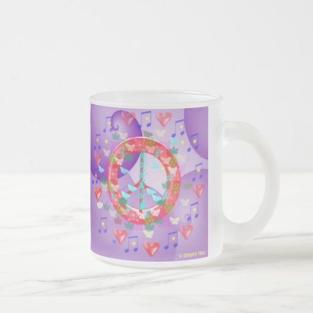 GROOVY TIMZ COFFEE MUGS - FLOWER POWER DESIGNS (Right)
