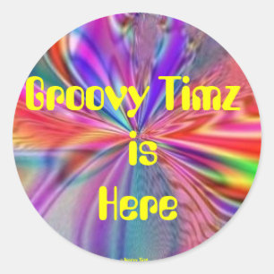 GROOVY TIMZ STICKERS - PSYCHEDELIC ARTWORK - COLOR