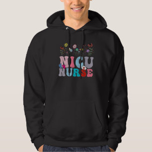 Groovy Tiny Humans NICU Nurses Registered Nurse We Hoodie