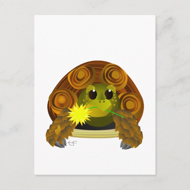 Groovy Tortoise Postcard (Front)