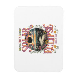 Groovy Total Solar Eclipse April 8 2024 Astronomy  Magnet