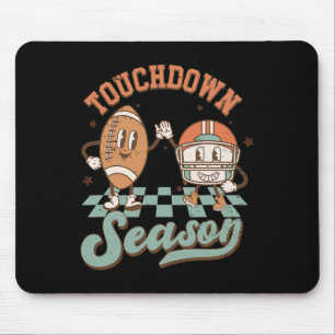 Groovy Touchdown Season Footbyll Lightning Bolt Ga Mouse Mat