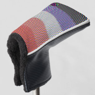 Groovy Trippy Abstract Cupioromantic Pride Flag Golf Head Cover