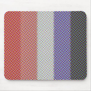 Groovy Trippy Abstract Cupioromantic Pride Flag Mouse Mat