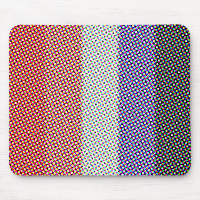 Groovy Trippy Abstract Cupioromantic Pride Flag Mouse Mat (Front)