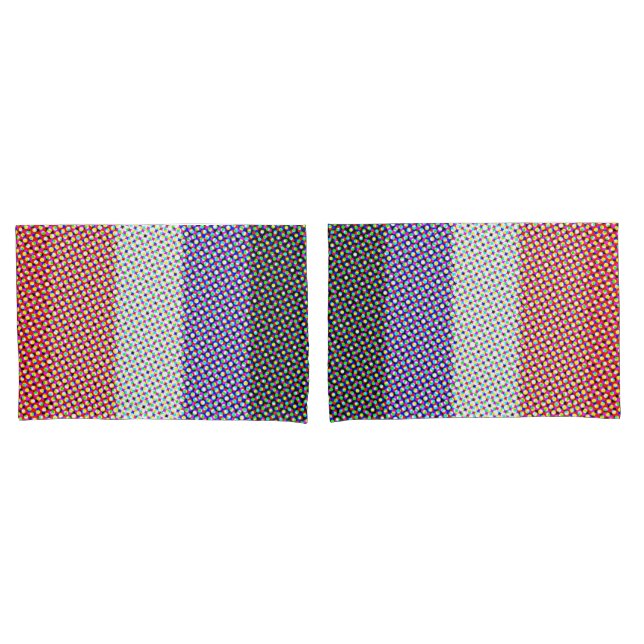 Groovy Trippy Abstract Cupioromantic Pride Flag Pillowcase (Front-Set)