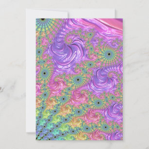 Groovy Trippy Boho Jewel Tone Rainbow Fractal