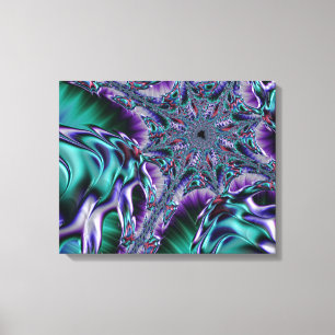 Groovy Trippy Funky Psychedelic Fractal Art Canvas Print