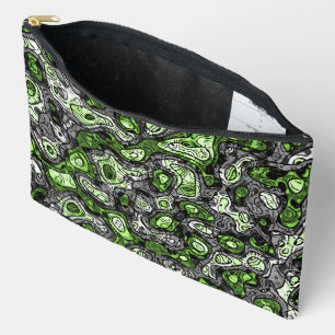 Groovy Trippy Grungy Funky Abstract Agender Pride Accessory Pouch