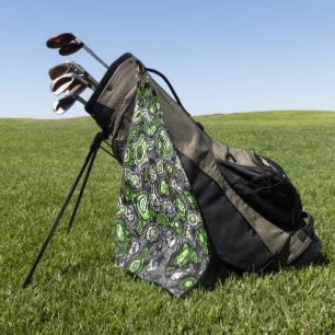 Groovy Trippy Grungy Funky Abstract Agender Pride Golf Towel