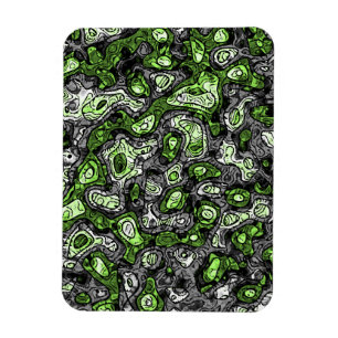 Groovy Trippy Grungy Funky Abstract Agender Pride Magnet