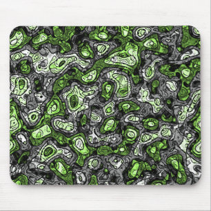 Groovy Trippy Grungy Funky Abstract Agender Pride Mouse Mat