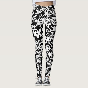 Groovy Trippy Truchet Tiles Leggings