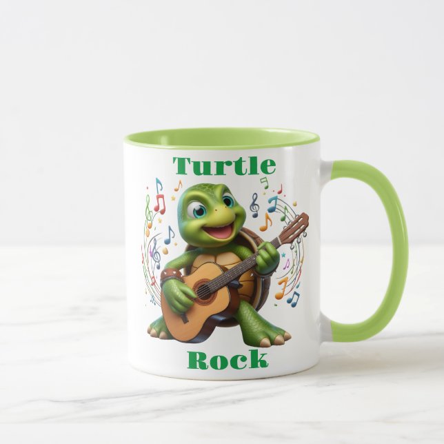 Groovy Turtle Jamming Out Mug (Right)
