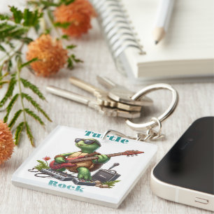 Groovy Turtles Electric Riff Key Ring