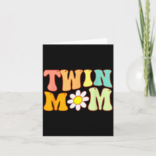 Groovy Twin Mama Funny Mother's Day For New Mom Of Card