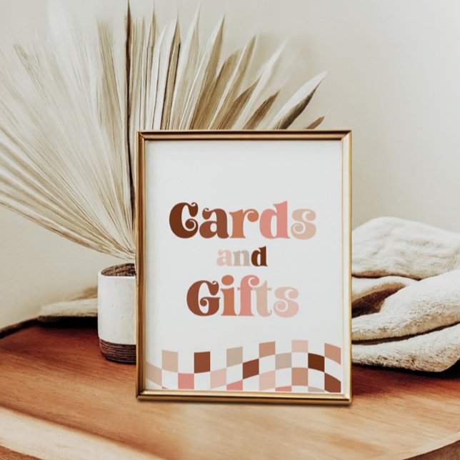 Groovy Two Cool 2nd Birthday Cards & Gifts Sign (Creator Uploaded)