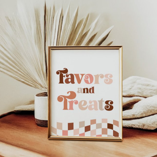 Groovy Two Cool 2nd Birthday Favours & Treats Sign (Creator Uploaded)