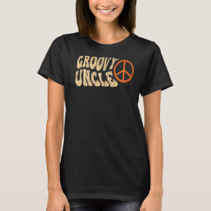 Groovy Uncle 70s Aesthetic Nostalgia 1970's Retro T-Shirt