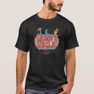 Groovy Uncle 70s Aesthetic Nostalgia 1970's Retro  T-Shirt
