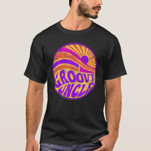Groovy Uncle 70s Aesthetic Nostalgia 1970's Retro T-Shirt