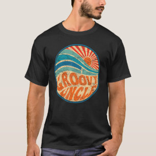 Groovy Uncle 70s Aesthetic Nostalgia 1970's Retro T-Shirt