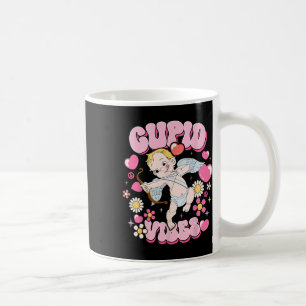 Groovy Valentine Cupid Vibes Happy V Day Couple Bo Coffee Mug