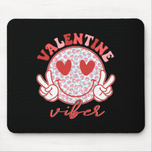 Groovy Valentine Vibes Valentines Day Shirts For G Mouse Mat