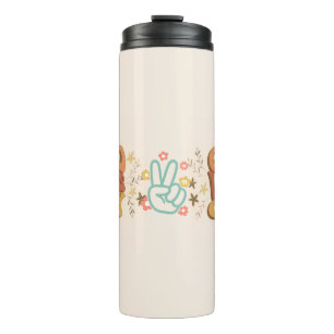 Groovy vibes and Peace Sign Design mug