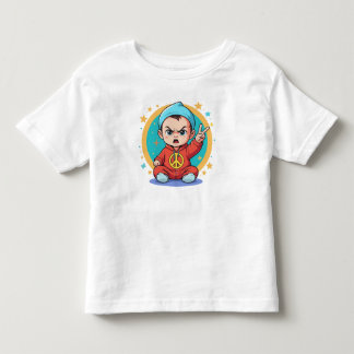 Groovy Vibes Kids T-Shirt – Hippie Pop Art Style