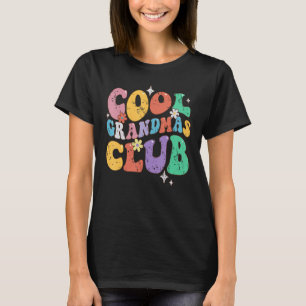 Groovy Vintage Cool Grandmas Club Funny Smile Moth T-Shirt