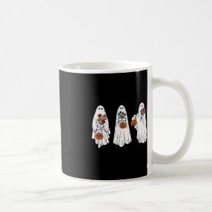 Groovy Vintage Floral Ghost Cute Halloween Spooky Coffee Mug