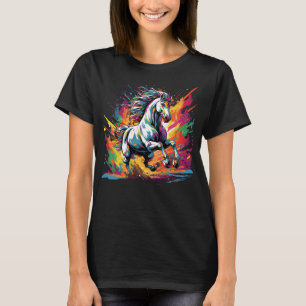 Groovy Vintage Race Horse Pop Art T-Shirt
