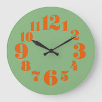 Groovy Vintage/Retro 1970s Orange and Green