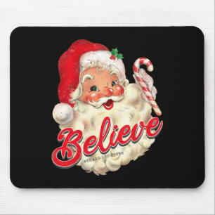 Groovy Vintage Santa Claus Merry Christmas Men Wom Mouse Mat