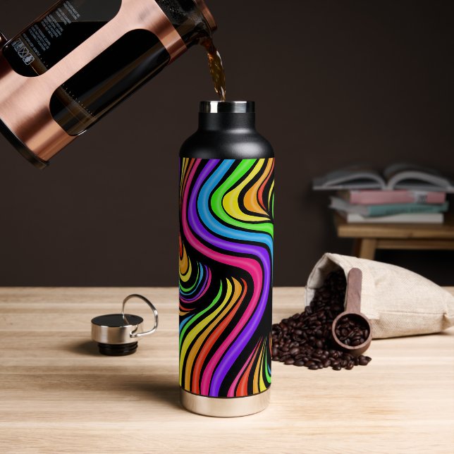Groovy Water Bottle (Coffee)