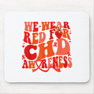 Groovy We Wear Red For Chd Awareness Heart Disease Mouse Mat