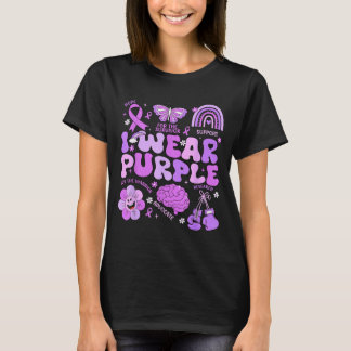 Groovy Wear Purple Support Epilepsy Awareness Day T-Shirt