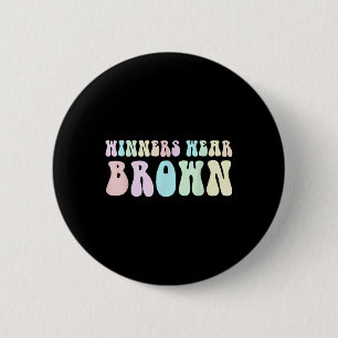 Groovy Winners Wear Brown Summer Camp Competition 6 Cm Round Badge