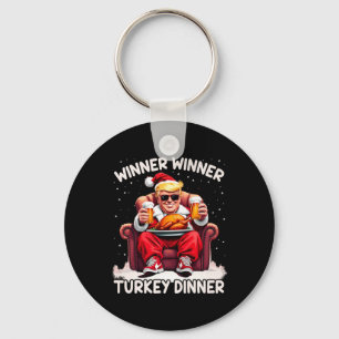 Groovy Xmas Trump Winner Winner Turkey Dinner Than Key Ring